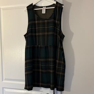 Rachel Plaid Sleeveless Dress